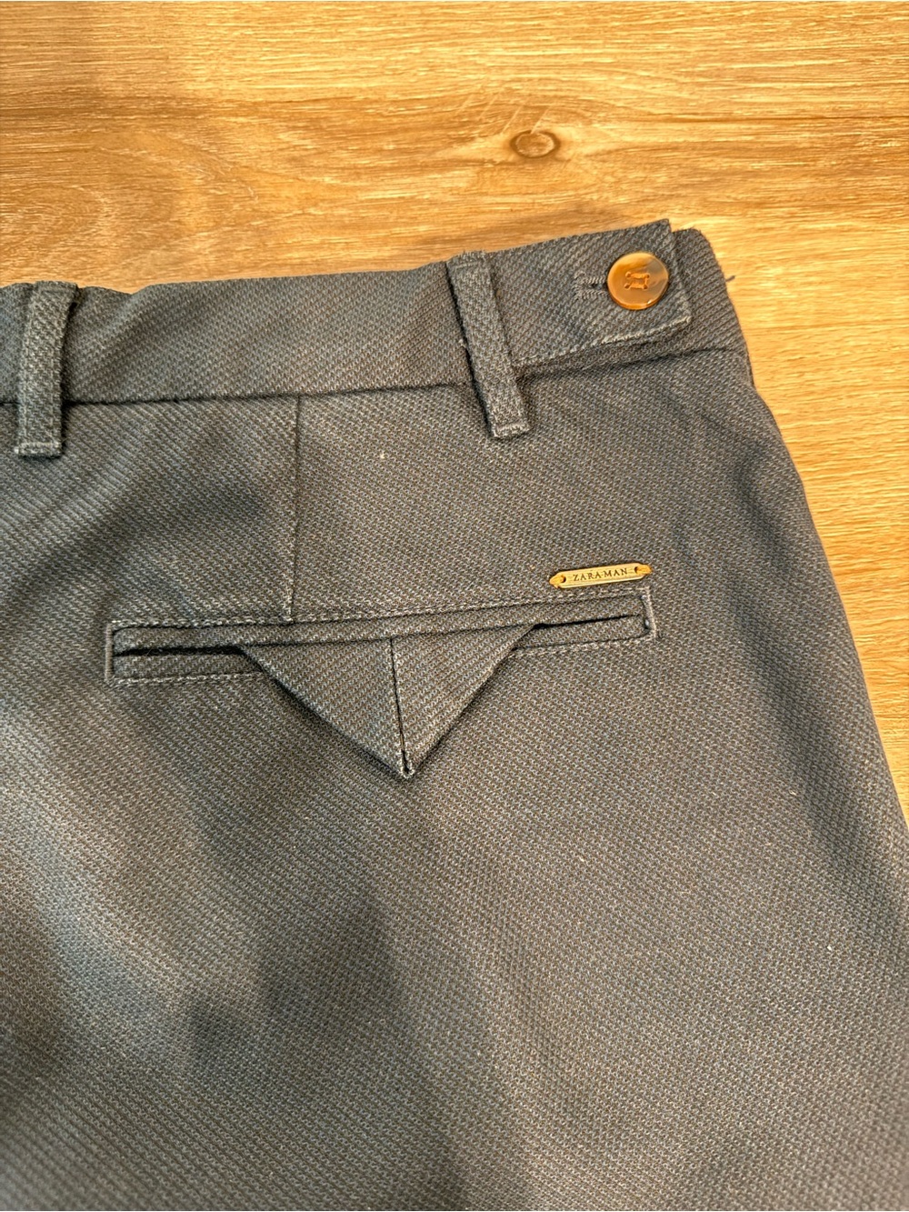 Zara Men's Dark Navy Chinos - Picture 6 of 7